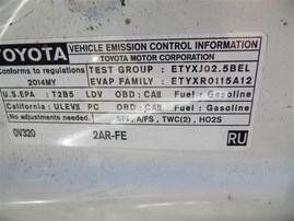 2014 Toyota Camry SE White 2.5L AT #Z22867